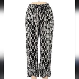Hei Hei Black & White Casual Trouser Pants